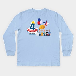 labor day Kids Long Sleeve T-Shirt